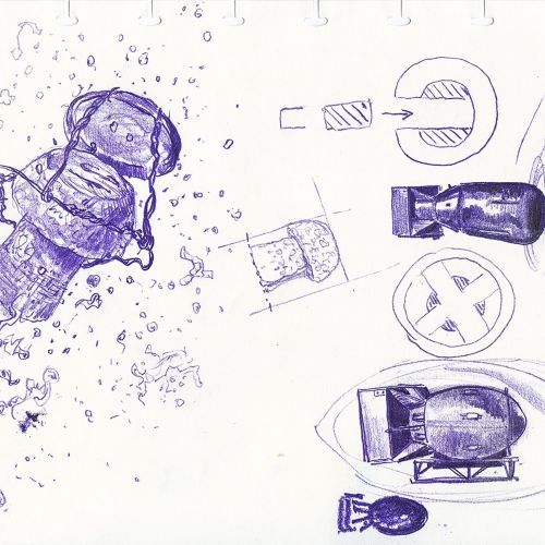 Sektkorken-Bombe - Atombombe, Sektkorken