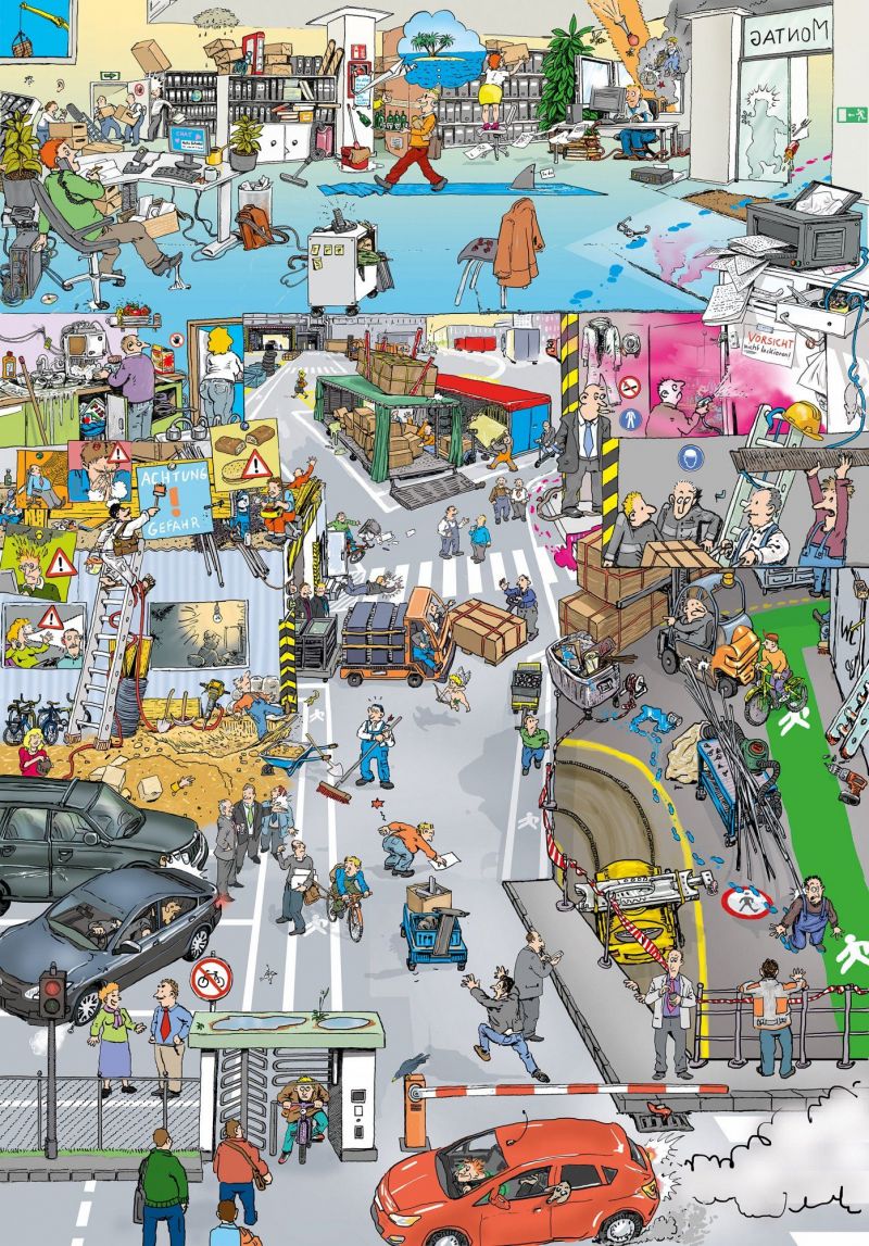 Poster für Arbeitssicherheit - MAN Bus & Truck